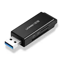 Кардридер Ugreen CM104 USB 3.0 Black TF + SD Dual Card (40752)
