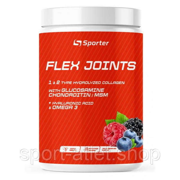 Препарат для суглобів і зв'язок Sporter Flex Joints, 375 грам Лісові ягоди