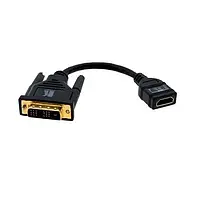 Переходник Kramer ADC-DM/HF DVI (тато) - HDMI (мама) Black