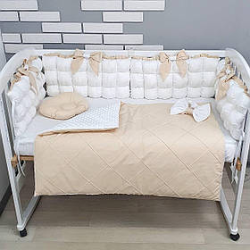 Набір постільної білизни в дитяче ліжечко: ковдра трансфомируется у конверт на виписку