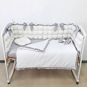 Набір постільної білизни в дитяче ліжечко: ковдра трансфомируется у конверт на виписку