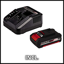 Професійний тример акумуляторний Einhell GE-CT 18 Li Kit : з АКБ 18V 2,0 Ah, 8500 об/хв, ширина зрізу 24 см, фото 3