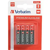 Батарейка Verbatim AAA bat Alkaline 8шт Premium (49502)