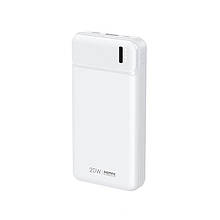 УМБ Remax RPP-288 Pure 20000 mAh 1USB 1Type-C 1MicroUSB 20 W White (6954851241621)