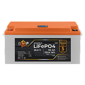 Акумулятор LP LiFePO4 для ДБЖ LCD 24V (25,6V) - 90 Ah (2304Wh) (BMS 200A/100А) пластик