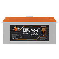 Акумулятор LP LiFePO4 для ДБЖ LCD 24V (25,6V) - 90 Ah (2304Wh) (BMS 150A/75А) пластик, фото 4