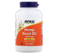 Конопляна олія Now Foods (Hemp Seed Oil) 1000 мг 120 гелевих капсул