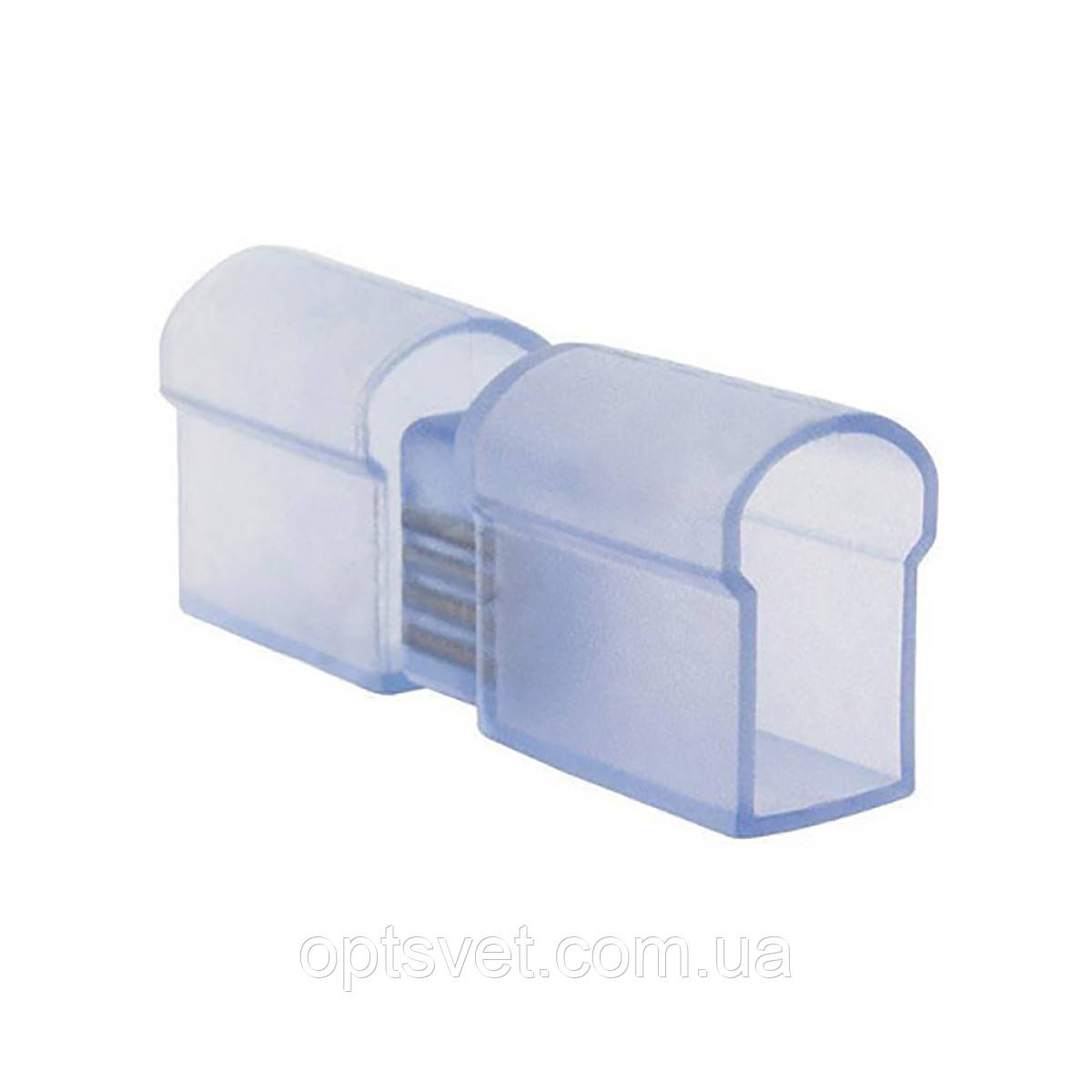 Конектор для стрічки NEON 10*20 RGB (2 роз'єми) C-NEON-RGB-4pin-4pin (+ голка 4 pin 2 шт.), фото 1