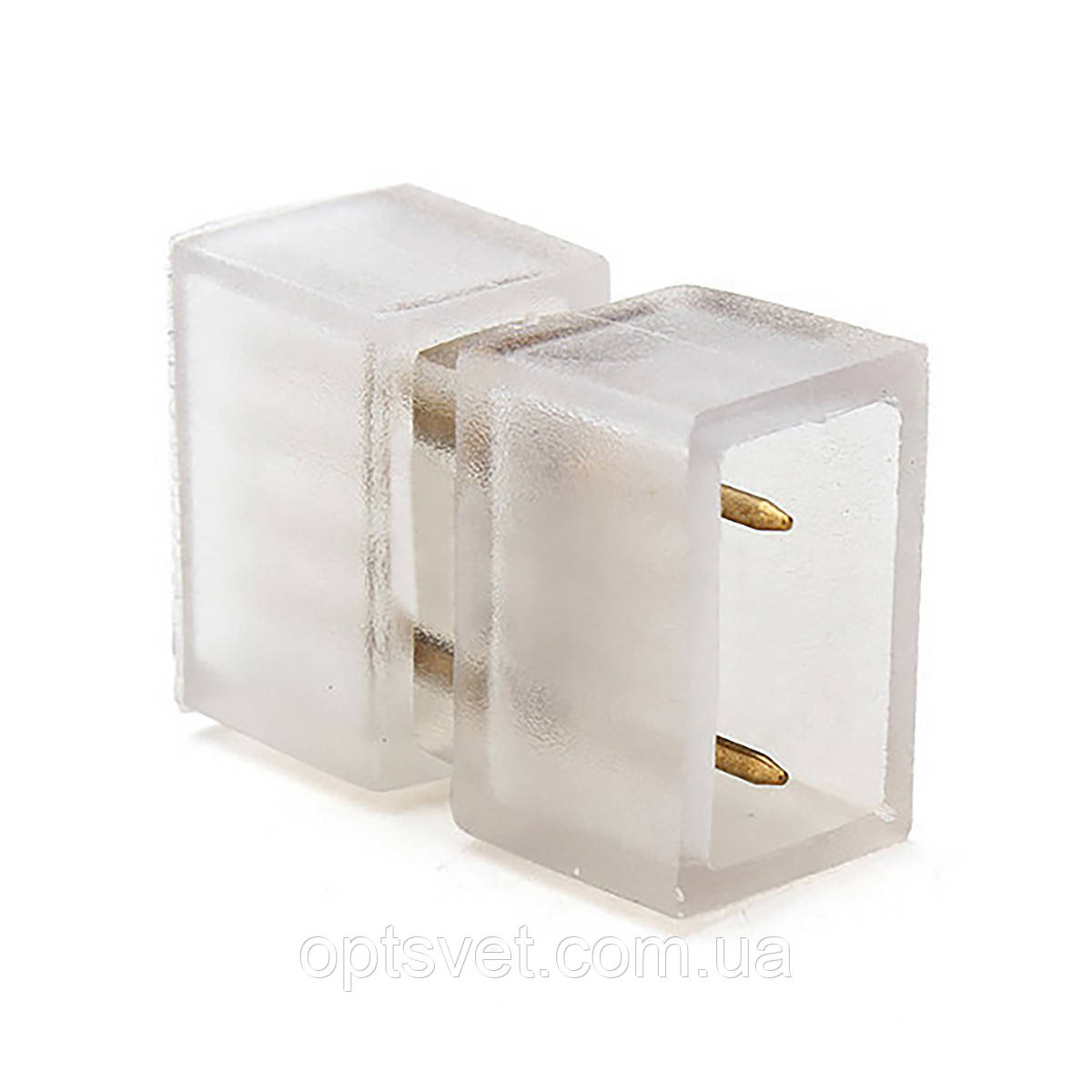 Конектор для стрічки NEON 8*16 (2роз'єми) C-NEON-2pin-2pin, фото 1