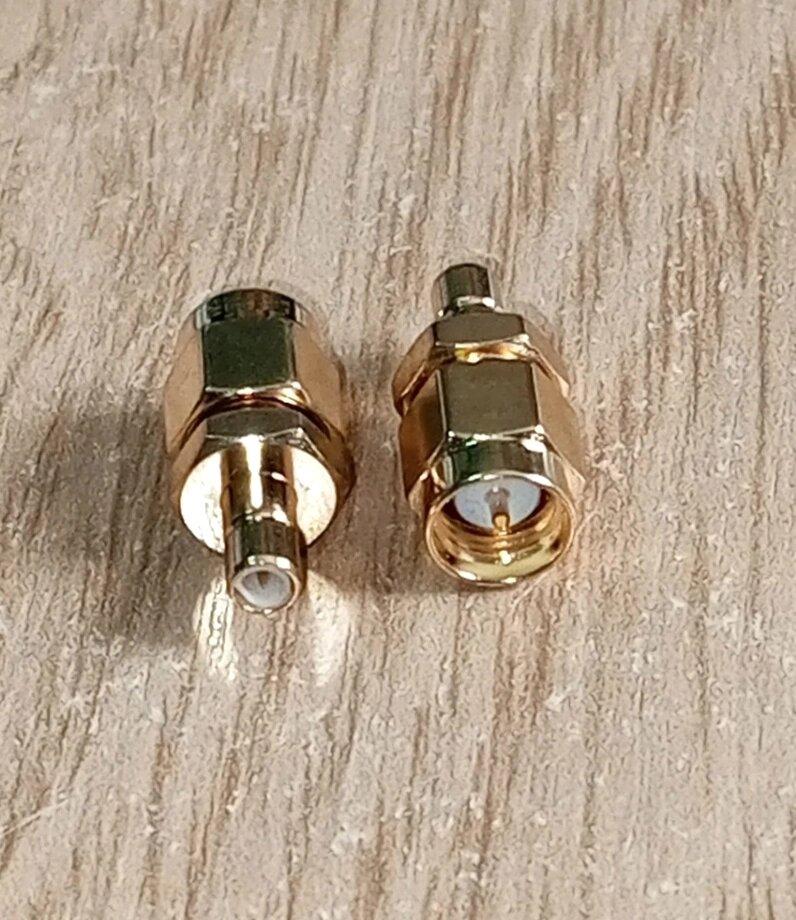 Перехідник SMA-male (штир) - SMB-male (штир)