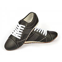 Кросівки жіночі чорні повсякденні (casual) на шнурівці Fa Fa, Чорний, 41