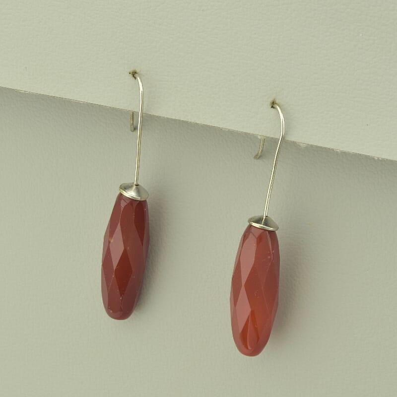 Сережки Сердолик