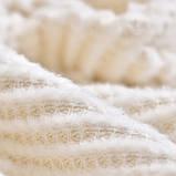 Плед покривало на ліжко Adina євро 200x220 см IDEIA молоко бавовна натуральне, фото 5