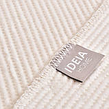 Плед покривало на ліжко Adina євро 200x220 см IDEIA молоко бавовна натуральне, фото 6