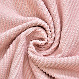 Плед покривало на ліжко Adina 180х200 см IDEIA натуральне бавовна пудра, фото 2