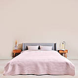 Плед покривало на ліжко Adina 200x220 см IDEIA пудра бавовна натуральне, фото 9