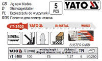 Набір полотно для електролобзика BI-METAL (дерево) 6TPI l=100м 5шт YATO-3400