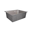 Мийка для кухні інтегрована Lidz Handmade H6050G (LDH6050GPVD43622) Brushed Grey PVD 3,0/1,0 мм, фото 4