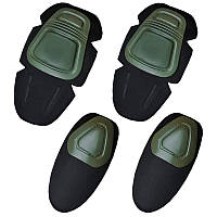 Тактические защитные наколенники налокотники Han-Wild GEN2 Green защитный набор для суставов taktical "Lv"