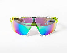 Окуляри Lynx Omaha Race shiny green / white with black spot