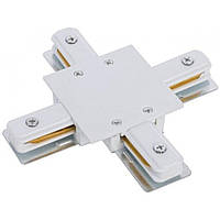 З'єднувач кутовий вбудованого монтажу NOWODVORSKI PROFILE RECESSED X-CONNECTOR WHITE CN