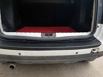 Накладка на задній бампер EuroCap (ABS) для Nissan Terrano 2014↗ рр.