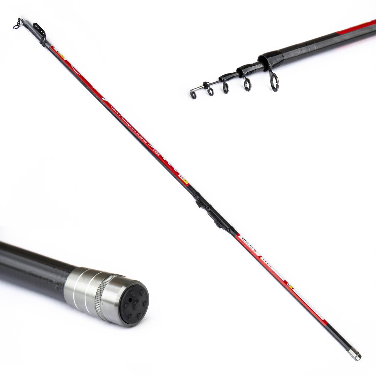 Вудилище телескопічне SOLARIS bolo Lightning up to 45 г 5 м карбон