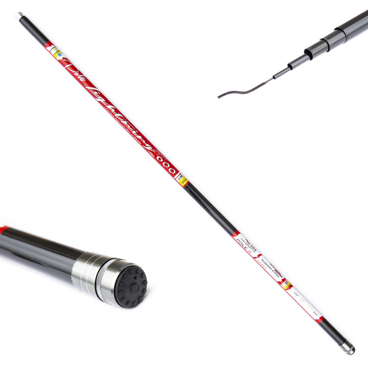 Вудлище махове SOLARIS pole Lightning up to 45г 6m карбон