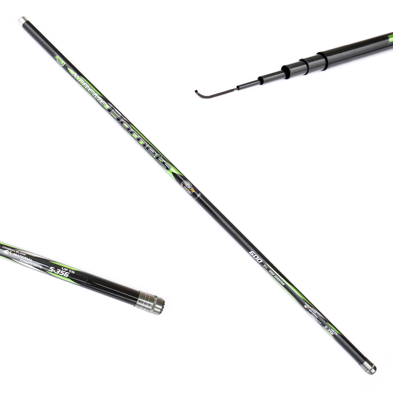 Вудлище махове SOLARIS Xtreme Hornets pole 5-35g 6m карбон