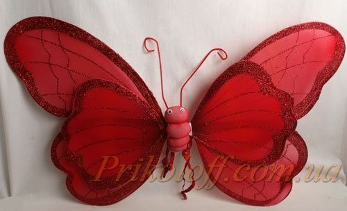 Крильця Метелика, червоні, величезні