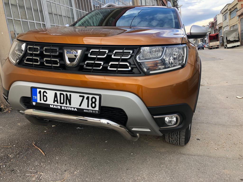 Накладки на противотуманки (2 шт, нерж) Carmos - Турецкая сталь для Renault Duster 2018-2024 гг - фото 2 - id-p1871682265