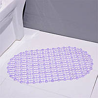 Силіконовий антиковзкий килимок для ванної кімнати. Фіолетовий