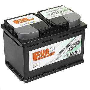 Акумулятор стартерний Monbat 77Ah 6СТ-77 EUROKRAFT SILVER (-/+) EN760A 278x175x190 577 82 04
