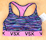 Спортивний бра мульти-страйп Victoria's Secret, розмір М, фото 4