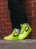 Мужские Кроссовки Nike Air Force Х Оff Green Зеленые Найк 41,42,45 размеры