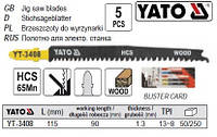 Набір полотно для електролобзика (дерево) 13TPI l=115мм 5шт YATO-3408