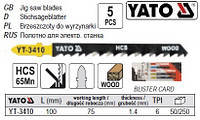 Набір полотно для електролобзика (дерево) 6TPI l=100мм 5шт YATO-3410