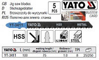 Набір полотно для електролобзика (метал) 8TPI l=100мм 5шт YATO-3411