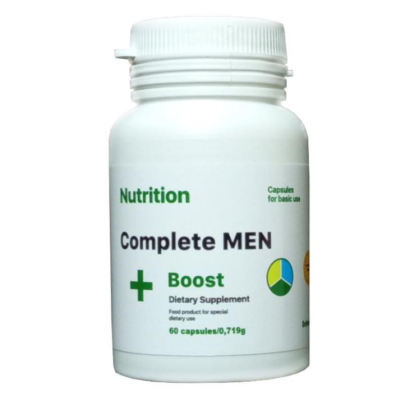 Стимулятор тестостерону EntherMeal Complete Men+ Boost, 60 капсул