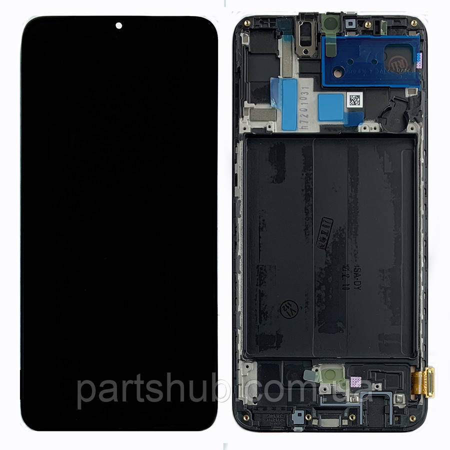 Дисплей (екран) Samsung Galaxy A70 2019 A705F з тачскріном (оригінал 100% з рамкою), фото 1
