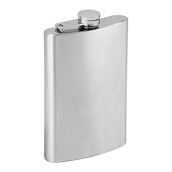 Фляга з харчової нержавіючої сталі (глянець/чиста), 205мл, фото 1