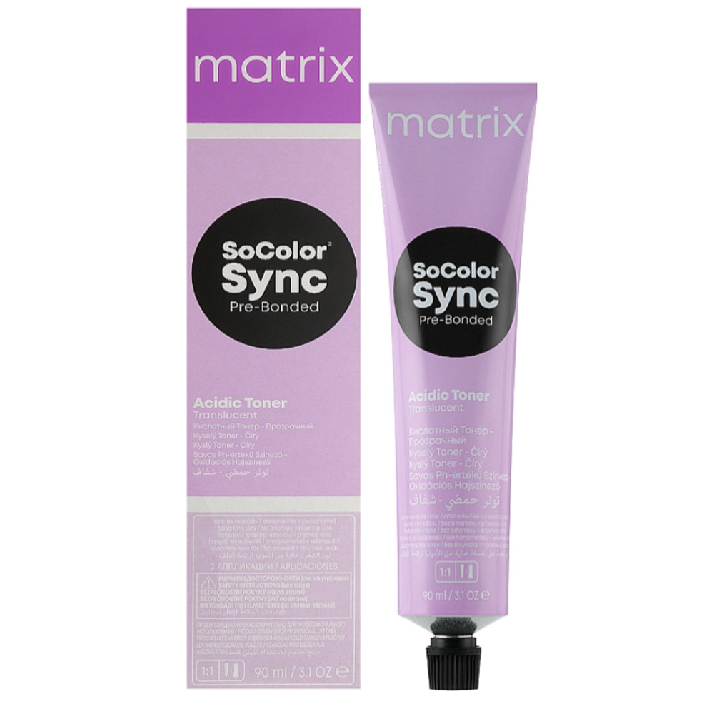 Тонер для волосся на кислій основі Matrix SoColor Sync Pre-Bonded Acidic Toner 8VG, 90 мл, фото 1