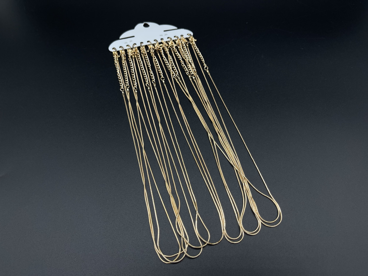 Ланцюжок на шию (декоративна прикраса). Колір "Золото". 45см 1.1мм, фото 1