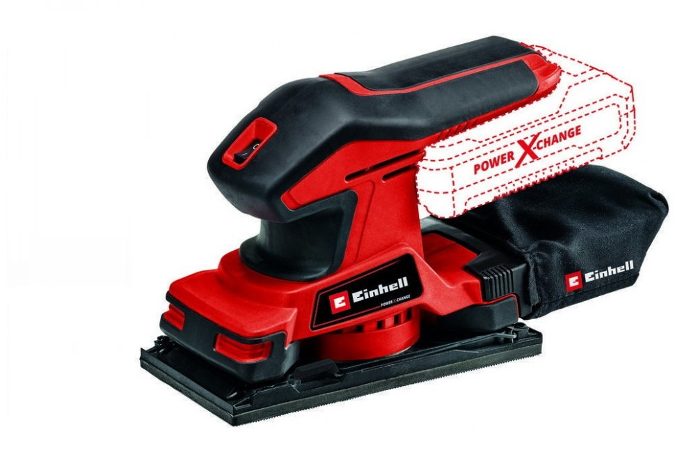 Шліфмашина вібраційна акумуляторна 18В 187*97мм Einhell X-Change TC-OS 18/187 Li Solo Тушка