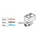 Кран з електроприводом MASTINO 220В 3/4", фото 2