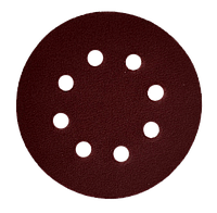 Круг наждачний самоклеючий, 8 отворів, 125 мм Р60 (упак. 5 шт)