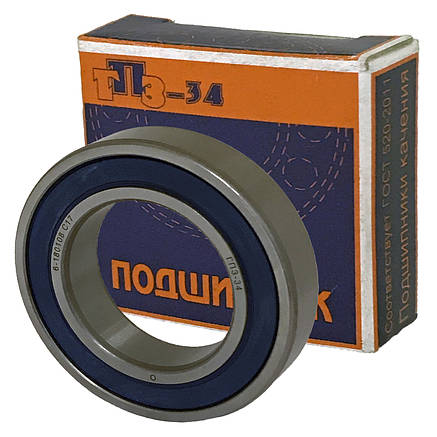 Підшипник 6-180108С17 (6008 2RS) ГПЗ-34 розміри 40*68*15, фото 1