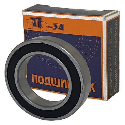 Підшипник 6-180110С17 (6010 2RS/P6) ГПЗ-34 розміри **, фото 1