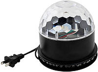 Универсальный RGB LED Magic Ball Stage Light с функцией управления звуком, KX-D19 (черный)