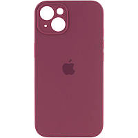 Защитный чехол для Iphone 14 Plus бордовый / Plum Silicone Case Full Camera Protective (AA)